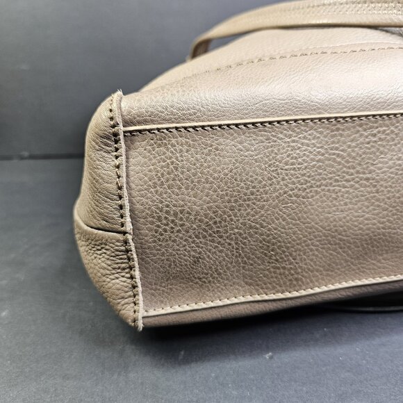 The Sak GRAY Pebbled Leather Women’s Purse Tote Bag Real Leather Very Nice - Picture 11 of 16